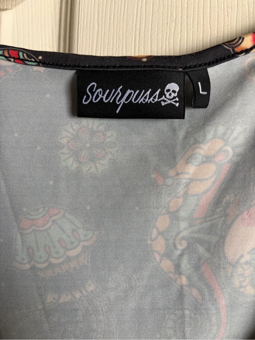 Black Kewpie -Print Fit & Flare skater Dress - Picture 3 of 4